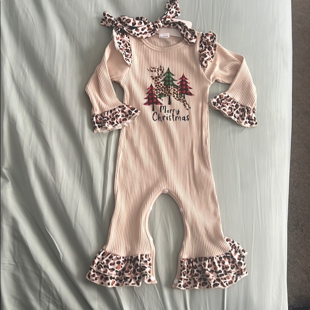 Merry Christmas onesie outfit